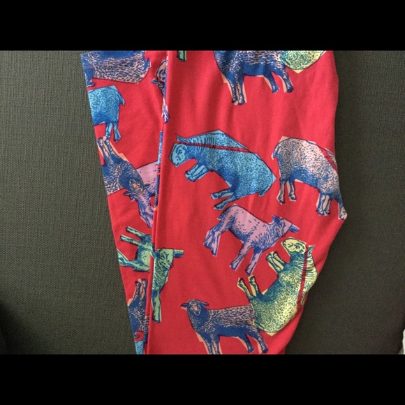 Cow leggings lularoe Clearance